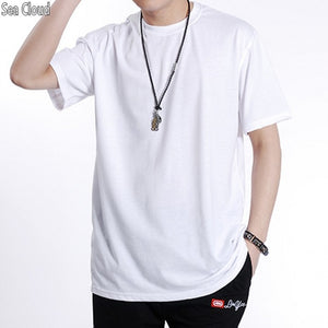 red grey tops red Free shipping plus size fat guys summer solid hiphop t shirt o-neck collar cotton short-sleeve T-shirt M-6xl