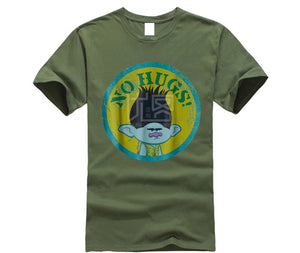 men shirt DreamWorks Trolls No Hugs Branch T Shirt