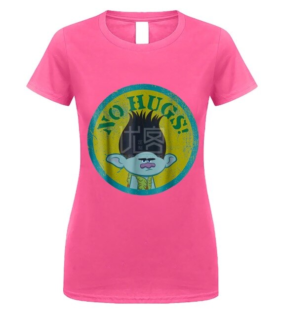 men shirt DreamWorks Trolls No Hugs Branch T Shirt